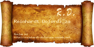 Reinhardt Doloróza névjegykártya